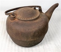 antique cast iron tea kettle