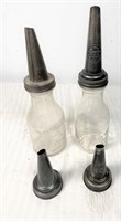 antique oil bottles