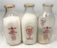 Shel-B-Made milk bottles