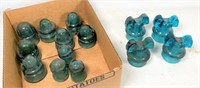 antique glass insulator collection