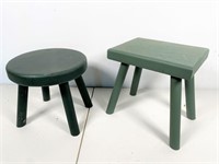 2 stools crafted by Robert Winck
