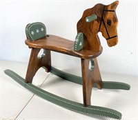 wooden horse crafted by Robert Winck