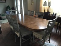 Oak Dining Table & 6 Chairs