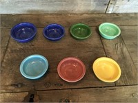 Seven Vintage Fiesta Nappy Bowls