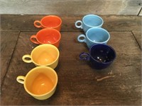 Seven Vintage Fiesta Coffee Cups