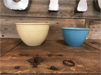 Two Vintage Fiesta Mixing Bowls