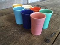 Seven Vintage Fiesta Juice Cups - Rare