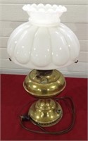 Electrified Rayo brass lamp