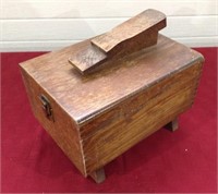 Shoe shine box & contents