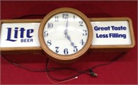 1987 Lite beer clock (Needs repairs)