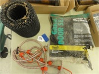 Assorted Items, Garage Door Seal, Bungee Cords