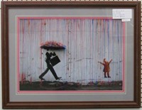 Raining Pain by Graffiti Artist Banksy