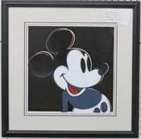 Mickey Mouse Giclee by Andy Warhol Plate Signed