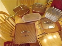 Copper Chef Pan set, with Cookbook