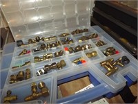 plastic case with brass fittings