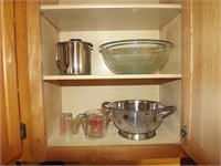 contents of 2 upper cabinets & more