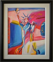 Peter Max Original Statue of Liberty