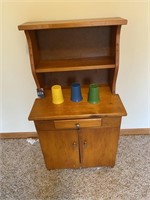 Vintage Wood Play Cabinet
