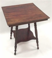 Square Center Table with Shelf