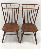 Pair of Nichols and Stone Spindle Chairs