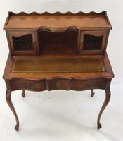 Vintage French Leather Top Desk