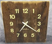 Wood Block Clock by Seth Thomas