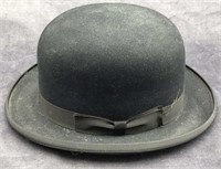Black Felt Bowler Hat by Champ