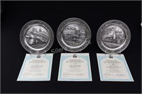 Legendary Steam Trains Plates Sterling Pewter
