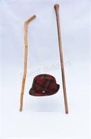 Biltmore Maple Leaf Taran Hat & Walking Sticks
