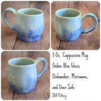 Ombre Blue Glaze Espresso Mug