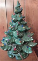Vintage ceramic 24” electrified Christmas tree