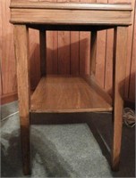 Pair of two tier end tables 24” x 28”