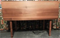 Antique Poplar drop leaf table 46” x 36”