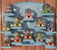 Songbirds 12 month Snow Globe Collection with
