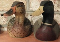 Pair of Ward Brothers Mallard Bookends hen and
