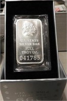 (4) State Vault Brick Certified Fine silver bars