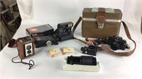 Vintage Nikon & Camera Case/Polaroid & More