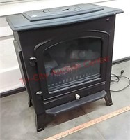 >Electric Fire Place simulated wood fire