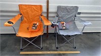 > 2 Ozark Trails Camping Chairs w/ Cary Bags