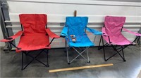 > 3 Camping Chairs. 2 Dick’s Sporting Goods & 1