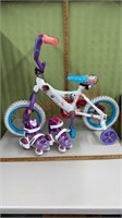 Child’s Small Bicycle & Roller Skates