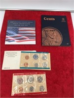 Lot of 3: 1970 P & D unc. Coin set, Lincoln penny