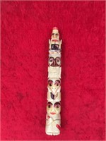 3 Piece stacking bone totem pole, reminiscent of e