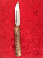 Helle brand knife made in Norway with an aftermark