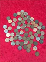 Small bag of unresearched pennies