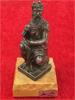 Sterling silver figurine of Michelangelo's  Moses