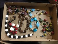 Box lot of necklaces