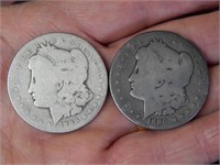 1888 O & 1890 S 90% SILVER Morgan Dollars