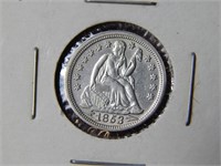 1853 Seated Liberty DIME Uncirculated?