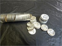 Tube of 50 1961 D Roosevelt Dimes stated BU